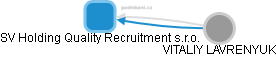 SV Holding Quality Recruitment  s.r.o. - obrázek vizuálního zobrazení vztahů obchodního rejstříku