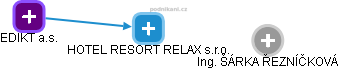 HOTEL RESORT RELAX s.r.o. - obrázek vizuálního zobrazení vztahů obchodního rejstříku