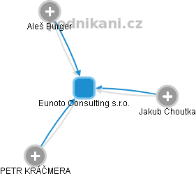 Eunoto Consulting s.r.o. - obrázek vizuálního zobrazení vztahů obchodního rejstříku