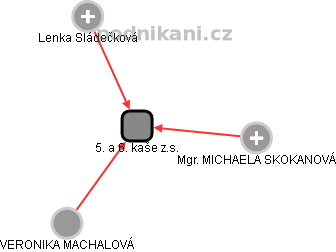 5. a 6. kaše z.s. - obrázek vizuálního zobrazení vztahů obchodního rejstříku