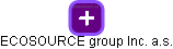 ECOSOURCE group Inc. a.s. - obrázek vizuálního zobrazení vztahů obchodního rejstříku