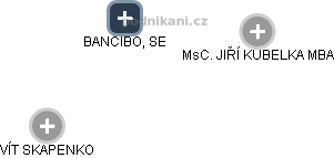 BANCIBO, SE - obrázek vizuálního zobrazení vztahů obchodního rejstříku
