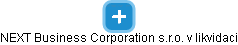 NEXT Business Corporation s.r.o. v likvidaci - obrázek vizuálního zobrazení vztahů obchodního rejstříku