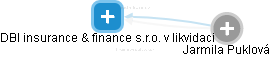 DBI insurance & finance s.r.o. v likvidaci - obrázek vizuálního zobrazení vztahů obchodního rejstříku