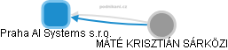 Praha AI Systems s.r.o. - obrázek vizuálního zobrazení vztahů obchodního rejstříku
