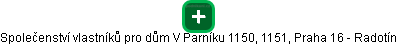Společenství vlastníků pro dům V Parníku 1150, 1151, Praha 16 - Radotín - obrázek vizuálního zobrazení vztahů obchodního rejstříku