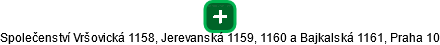 Společenství Vršovická 1158, Jerevanská 1159, 1160 a Bajkalská 1161, Praha 10 - obrázek vizuálního zobrazení vztahů obchodního rejstříku