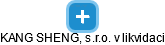 KANG SHENG, s.r.o. v likvidaci - obrázek vizuálního zobrazení vztahů obchodního rejstříku