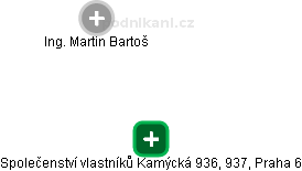Společenství vlastníků Kamýcká 936, 937, Praha 6 - obrázek vizuálního zobrazení vztahů obchodního rejstříku
