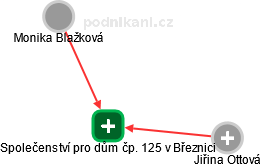 Společenství pro dům čp. 125 v Březnici - obrázek vizuálního zobrazení vztahů obchodního rejstříku