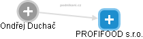 PROFIFOOD s.r.o. - obrázek vizuálního zobrazení vztahů obchodního rejstříku