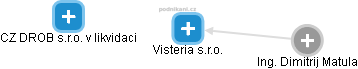 Visteria s.r.o. - obrázek vizuálního zobrazení vztahů obchodního rejstříku