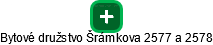 Bytové družstvo Šrámkova 2577 a 2578 - obrázek vizuálního zobrazení vztahů obchodního rejstříku