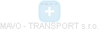 MAVO - TRANSPORT s.r.o. - obrázek vizuálního zobrazení vztahů obchodního rejstříku