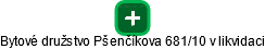 Bytové družstvo Pšenčíkova 681/10 v likvidaci - obrázek vizuálního zobrazení vztahů obchodního rejstříku