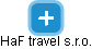 HaF travel s.r.o. - obrázek vizuálního zobrazení vztahů obchodního rejstříku