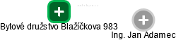 Bytové družstvo Blažíčkova 983 - obrázek vizuálního zobrazení vztahů obchodního rejstříku