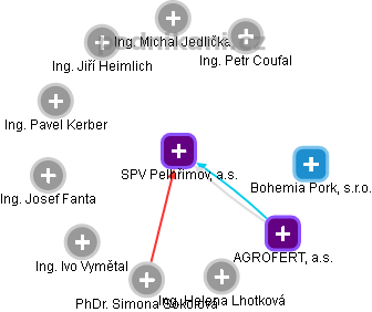 SPV Pelhřimov, a.s. - obrázek vizuálního zobrazení vztahů obchodního rejstříku