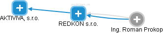 REDKON s.r.o. - obrázek vizuálního zobrazení vztahů obchodního rejstříku