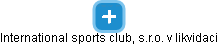 International sports club, s.r.o. v likvidaci - obrázek vizuálního zobrazení vztahů obchodního rejstříku