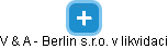 V & A - Berlin s.r.o. v likvidaci - obrázek vizuálního zobrazení vztahů obchodního rejstříku