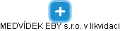 MEDVÍDEK EBY s.r.o. v likvidaci - obrázek vizuálního zobrazení vztahů obchodního rejstříku