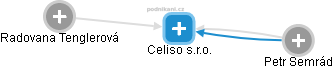 Celiso s.r.o. - obrázek vizuálního zobrazení vztahů obchodního rejstříku