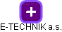 E-TECHNIK a.s. - obrázek vizuálního zobrazení vztahů obchodního rejstříku