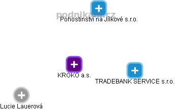 KROKO a.s. - obrázek vizuálního zobrazení vztahů obchodního rejstříku