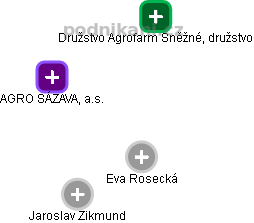 AGRO SÁZAVA, a.s. - obrázek vizuálního zobrazení vztahů obchodního rejstříku