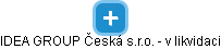 IDEA GROUP Česká s.r.o. - v likvidaci - obrázek vizuálního zobrazení vztahů obchodního rejstříku