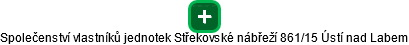 Společenství vlastníků jednotek Střekovské nábřeží 861/15 Ústí nad Labem - obrázek vizuálního zobrazení vztahů obchodního rejstříku