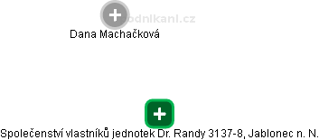 Společenství vlastníků jednotek Dr. Randy 3137-8, Jablonec n. N. - obrázek vizuálního zobrazení vztahů obchodního rejstříku