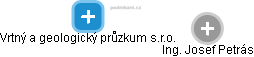 Vrtný a geologický průzkum s.r.o. - obrázek vizuálního zobrazení vztahů obchodního rejstříku