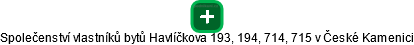 Společenství vlastníků bytů Havlíčkova 193, 194, 714, 715 v České Kamenici - obrázek vizuálního zobrazení vztahů obchodního rejstříku