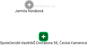 Společenství vlastníků Dvořákova 56, Česká Kamenice - obrázek vizuálního zobrazení vztahů obchodního rejstříku