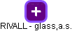 RIVALL - glass,a.s. - obrázek vizuálního zobrazení vztahů obchodního rejstříku