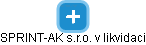 SPRINT-AK s.r.o. v likvidaci - obrázek vizuálního zobrazení vztahů obchodního rejstříku