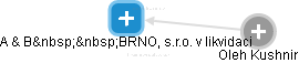 A & B  BRNO, s.r.o. v likvidaci - obrázek vizuálního zobrazení vztahů obchodního rejstříku