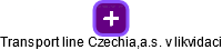 Transport line Czechia,a.s. v likvidaci - obrázek vizuálního zobrazení vztahů obchodního rejstříku