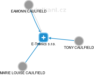 E-Tronics s.r.o. - obrázek vizuálního zobrazení vztahů obchodního rejstříku