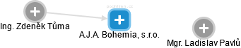 A.J.A. Bohemia, s.r.o. - obrázek vizuálního zobrazení vztahů obchodního rejstříku