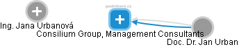 Consilium Group, Management Consultants - obrázek vizuálního zobrazení vztahů obchodního rejstříku
