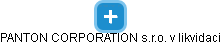PANTON CORPORATION  s.r.o. v likvidaci - obrázek vizuálního zobrazení vztahů obchodního rejstříku