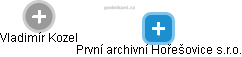 První archivní Hořešovice s.r.o. - obrázek vizuálního zobrazení vztahů obchodního rejstříku