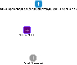 NIKO - S a.s. - obrázek vizuálního zobrazení vztahů obchodního rejstříku
