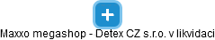Maxxo megashop - Detex CZ  s.r.o. v likvidaci - obrázek vizuálního zobrazení vztahů obchodního rejstříku