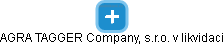 AGRA TAGGER Company, s.r.o. v likvidaci - obrázek vizuálního zobrazení vztahů obchodního rejstříku