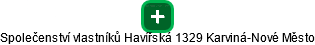 Společenství vlastníků Havířská 1329 Karviná-Nové Město - obrázek vizuálního zobrazení vztahů obchodního rejstříku