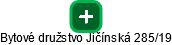 Bytové družstvo Jičínská 285/19 - obrázek vizuálního zobrazení vztahů obchodního rejstříku